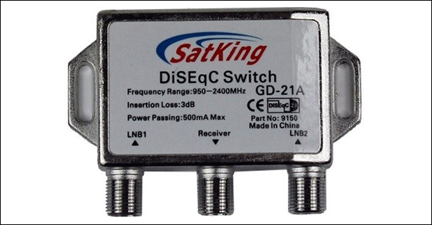 SatKing 2 Way DiSEqC Switch