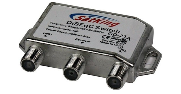 SatKing 2 Way DiSEqC Switch