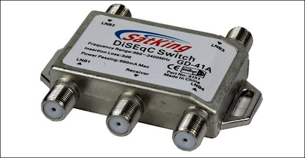 SatKing 4 Way DiSEqC Switch